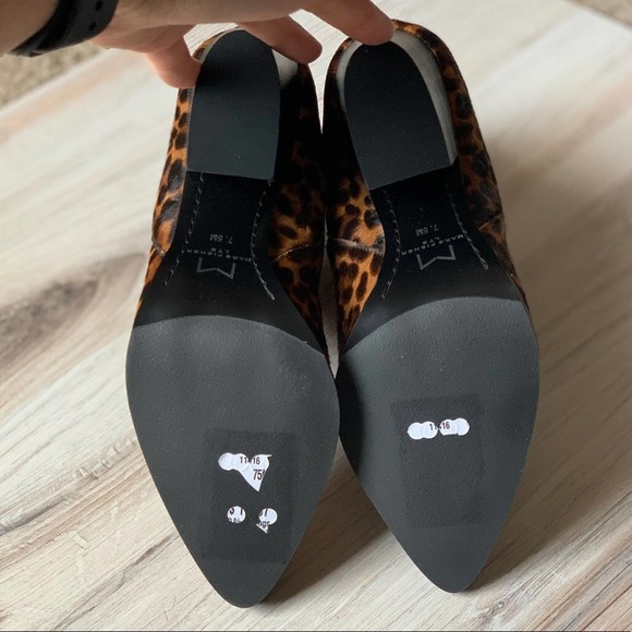 Marc Fisher Alva Calf Hair Brown Heeled Bootie 7.5 - Picture 6 of 11